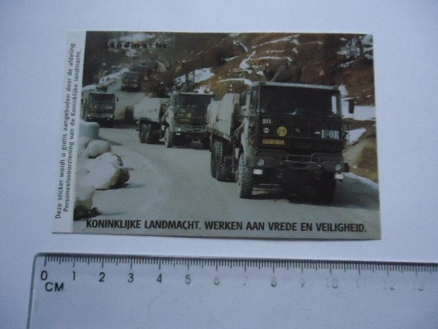 sticker oud Daf truck leger landmacht kl ifor militair, Verzenden, Zo goed als nieuw, Bedrijf of Vereniging