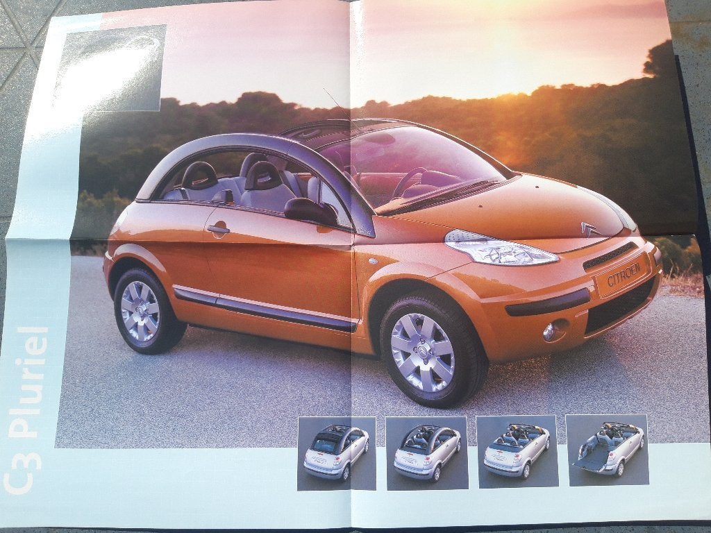 folder / poster Citroën C3 Pluriel, Ophalen of Verzenden, Zo goed als nieuw, Citroën