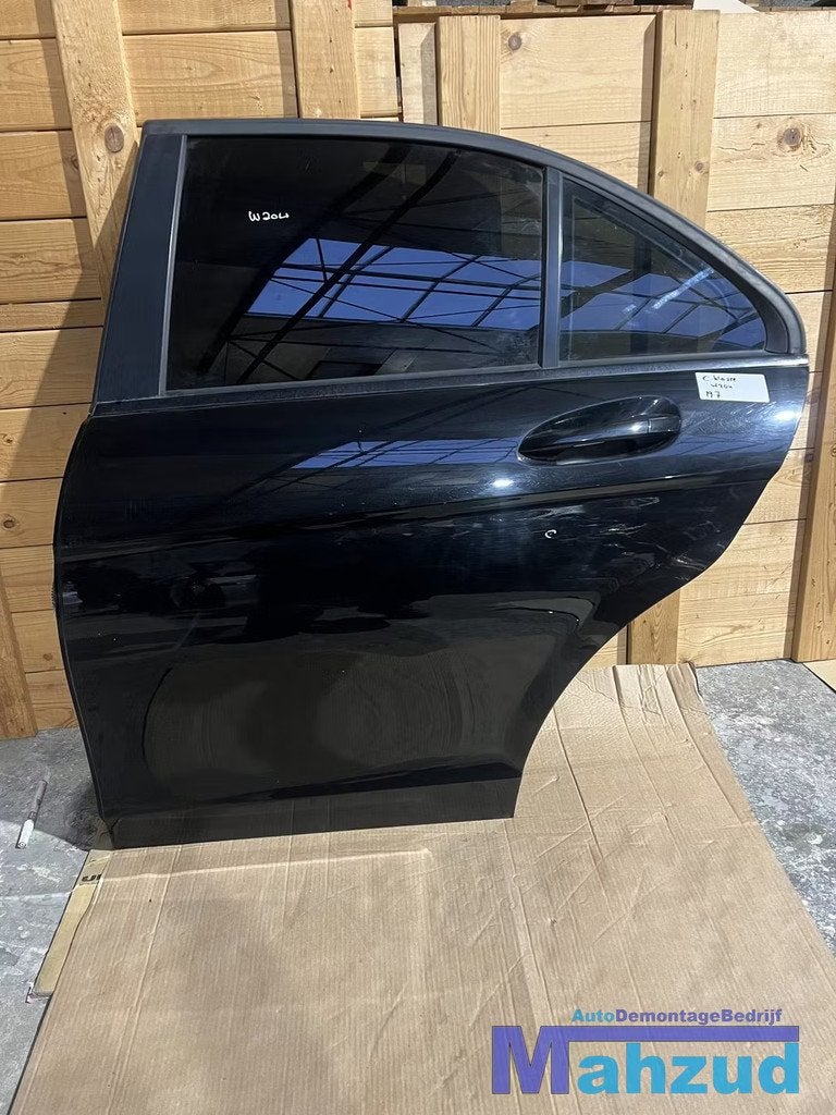 MERCEDES C KLASSE W204 ZWART 197 Links achter deur 2008-2013, Gebruikt, Mercedes-Benz AG, Deur, Mercedes-Benz