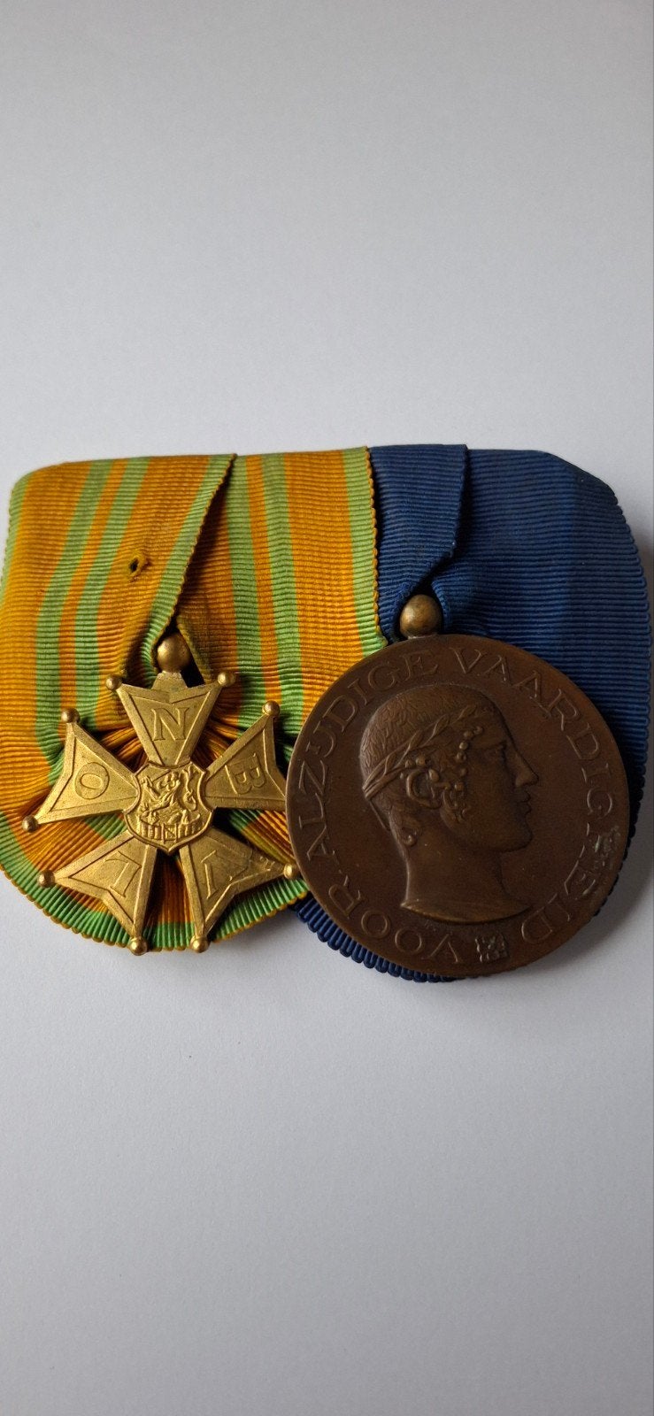 medaille set, Ophalen of Verzenden, Landmacht, Nederland, Lintje, Medaille of Wings