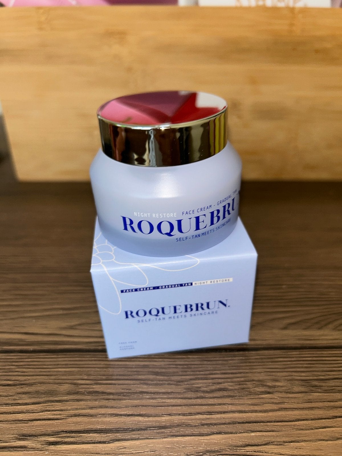 Roquebrun Night Restore Gezichtscrème Gradual Tan, Sieraden, Tassen en Uiterlijk, Ophalen of Verzenden, Nieuw, Gehele gezicht