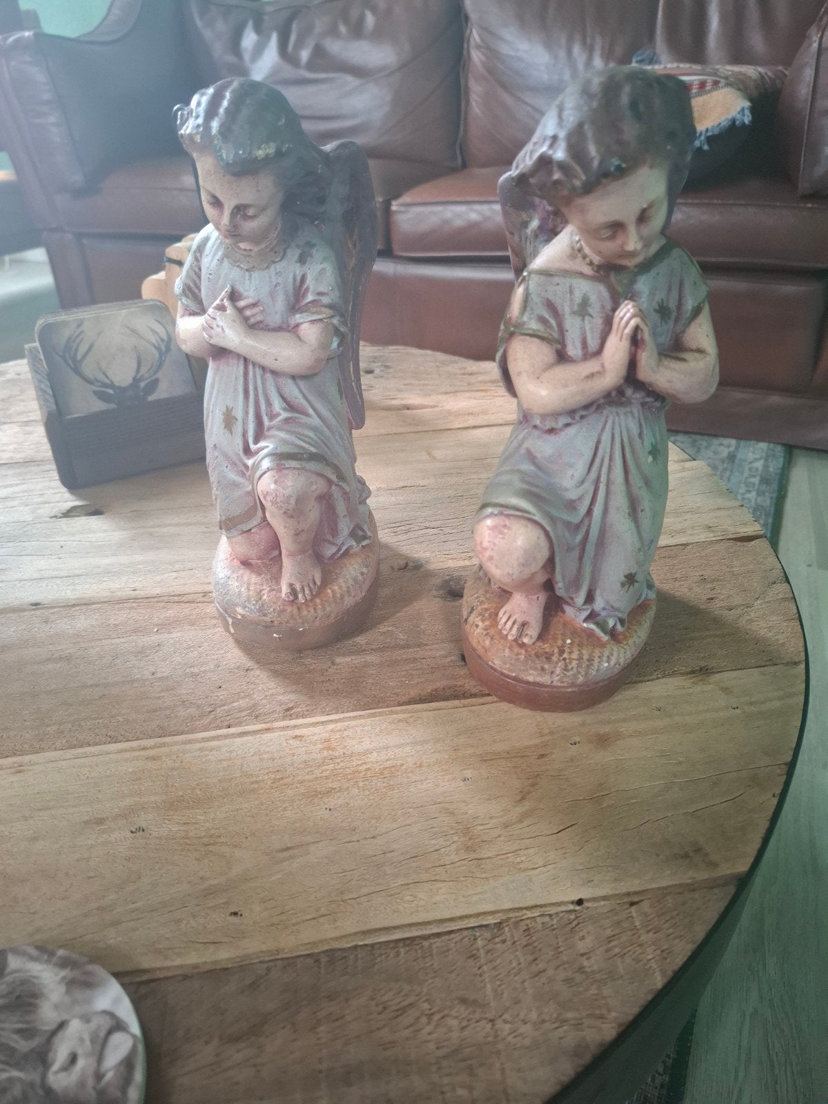 set engelen antiek, Ophalen