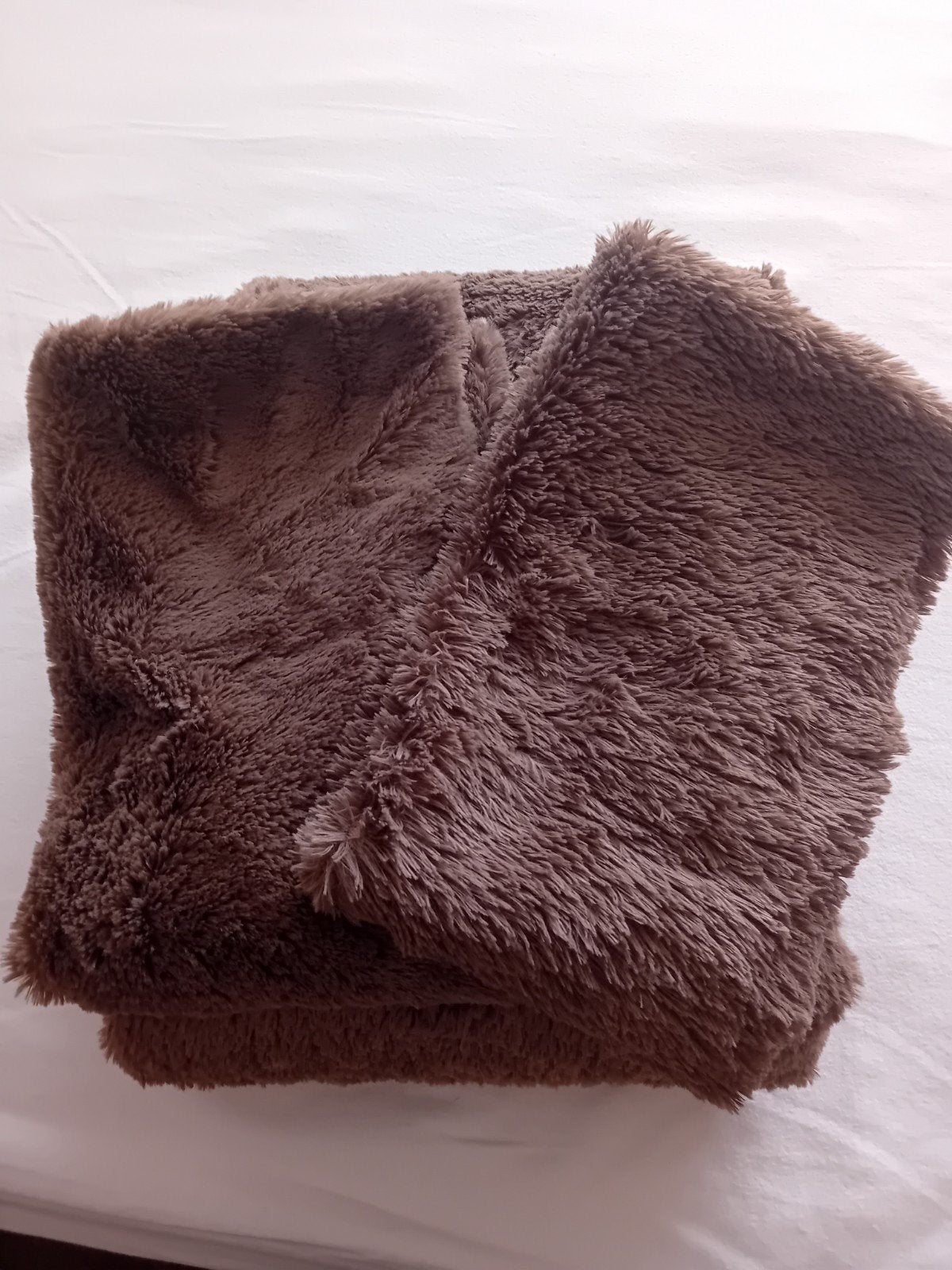 Fluffy dekbedhoes 240x220, Bruin, Dekbedovertrek, Tweepersoons, Ophalen of Verzenden