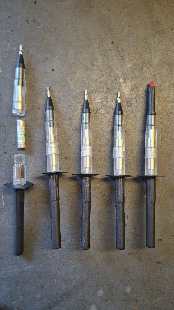 5x spanningstester Met 500v zekering meetpennen, ., Ophalen of Verzenden, Zo goed als nieuw, .