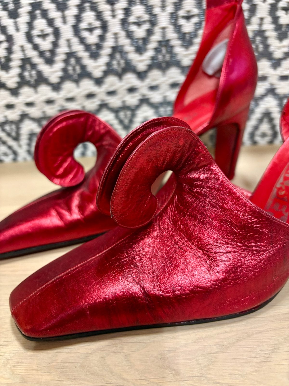 Bijzondere JanJansen schoenen mt 41,5, Ophalen of Verzenden, Gedragen, Rood, Schoenen met hoge hakken