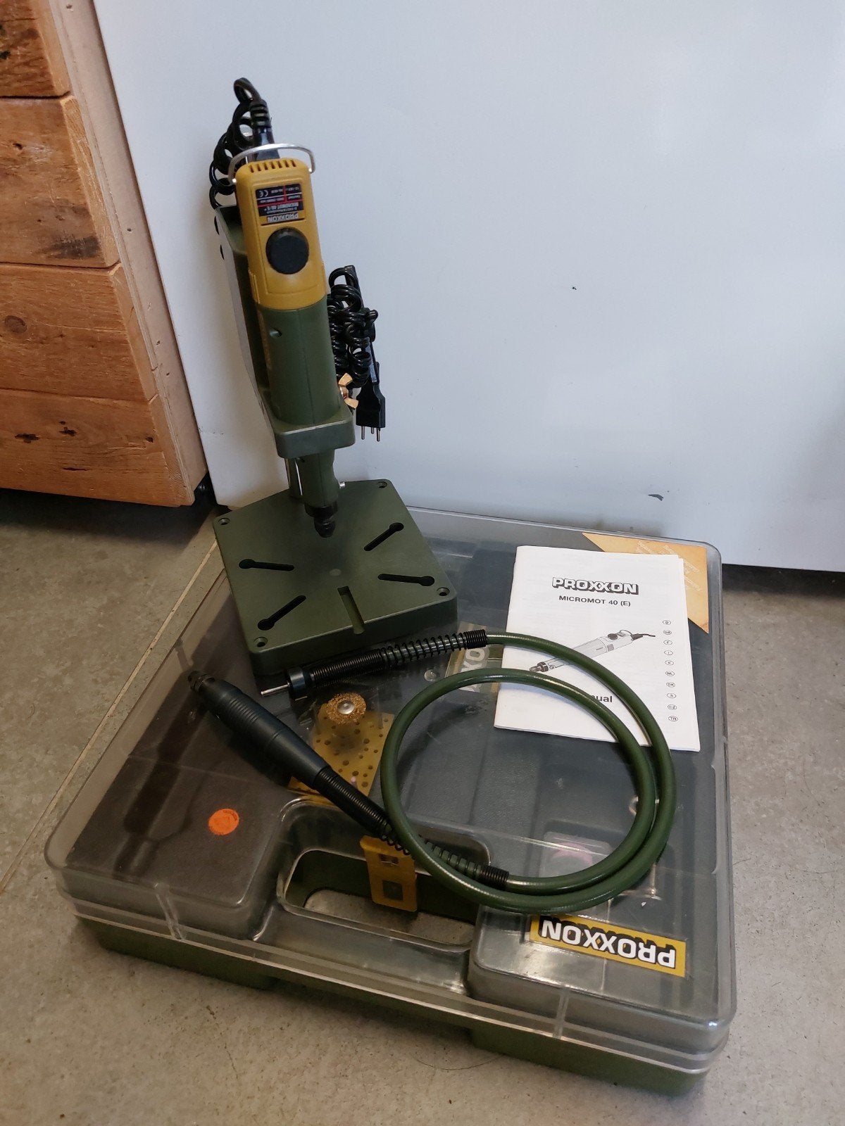 Proxxon micromot 40 boorstandaard flexibele as set, Doe-het-zelf en Verbouw, Gereedschap | Handgereedschap, Ophalen of Verzenden