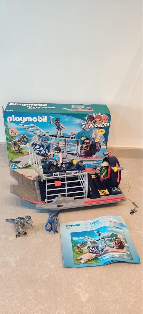Playmobil The Explorers 9433 Dinosaurus Transport, Ophalen of Verzenden, Zo goed als nieuw, Complete set