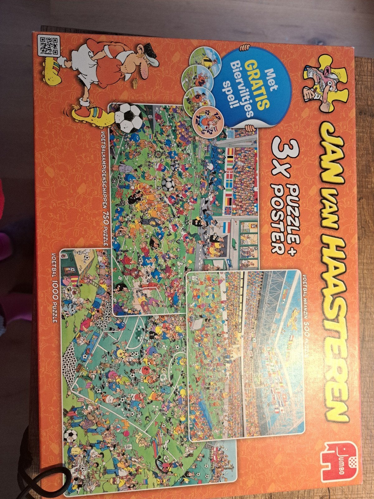 Jan van Haasteren voetbalpuzzels, Ophalen of Verzenden, 500 t/m 1500 stukjes, Zo goed als nieuw