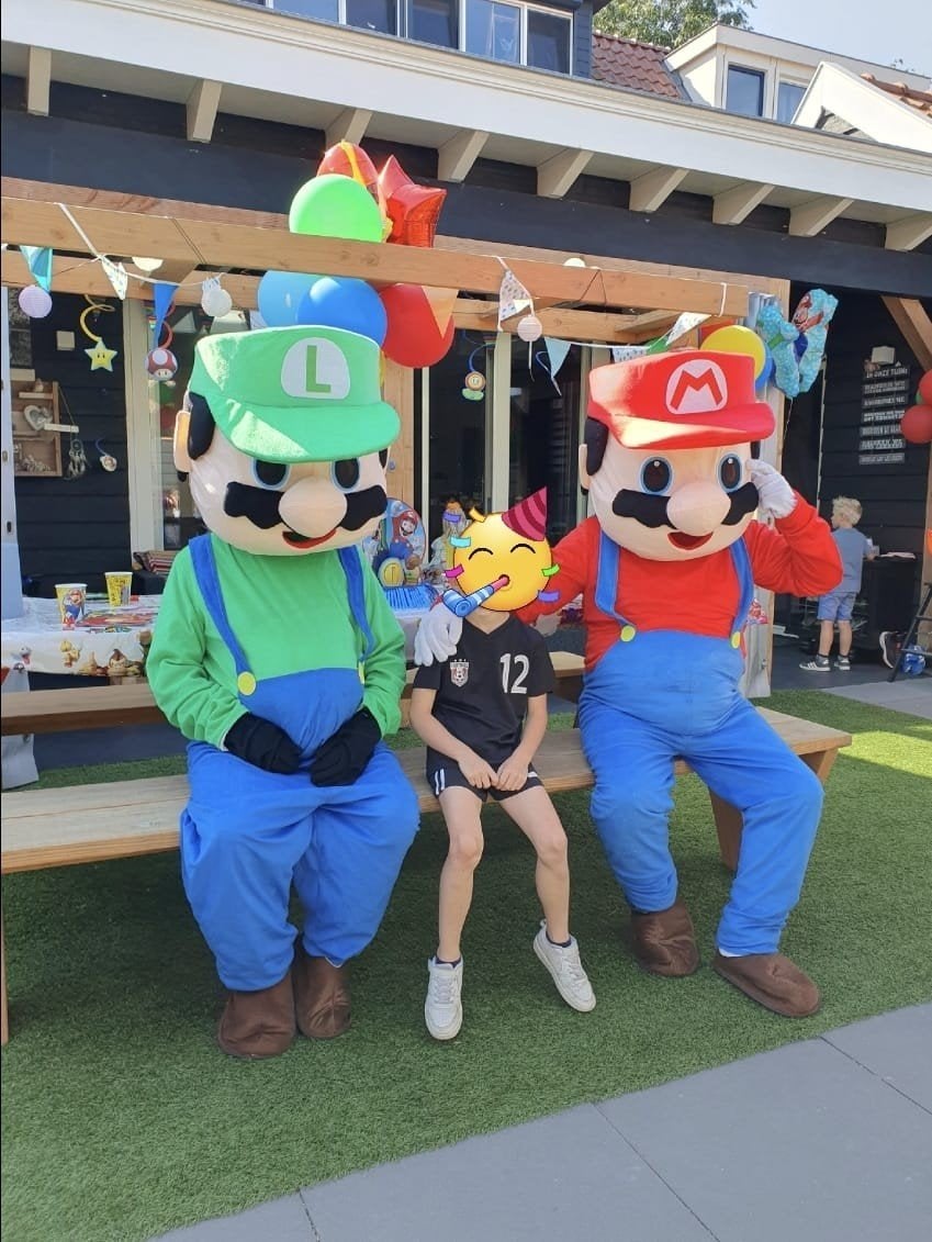 Luigi Mascotte Pak Huur of Koop voor Feestjes & Evenemente, Ophalen of Verzenden