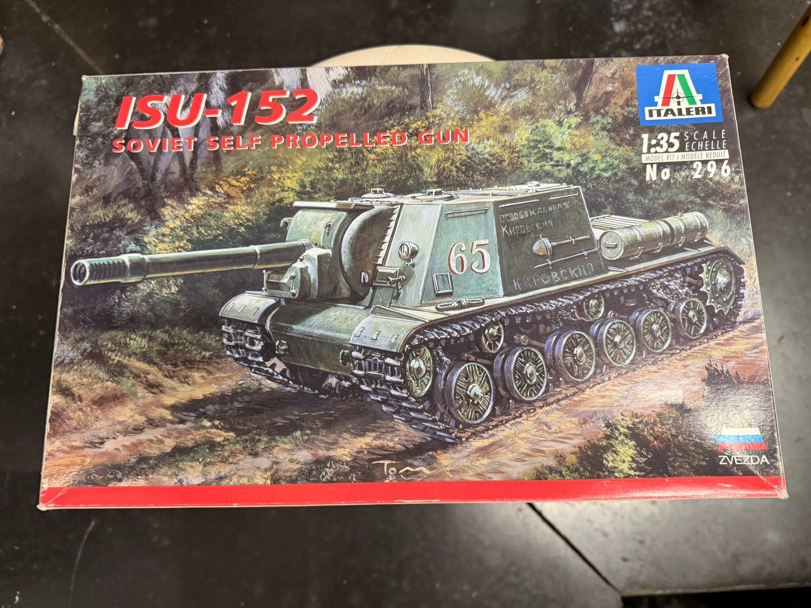 ISU-152 Soviet Self-Propelled Gun, Tank, Italeri, 1:32 tot 1:50, Ophalen of Verzenden