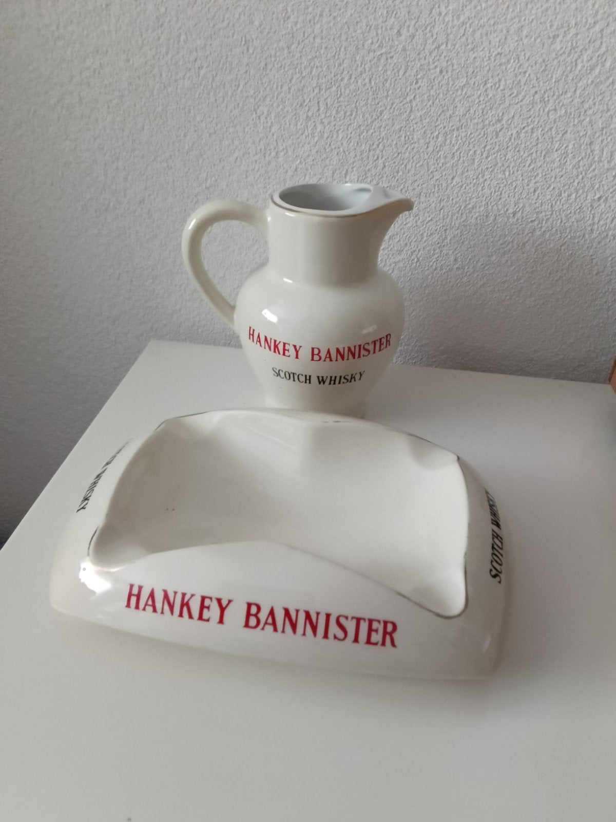 Whisky kan + asbak HANKEY BANNISTER Scotch Whisky, Verzamelen, Ophalen of Verzenden, Zo goed als nieuw, Gebruiksvoorwerp