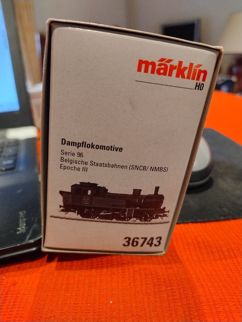 Märklin 36743 – SNCB Serie 96 Stoomloc (H0, digitaal), Wisselstroom, Locomotief, Ophalen of Verzenden, Zo goed als nieuw