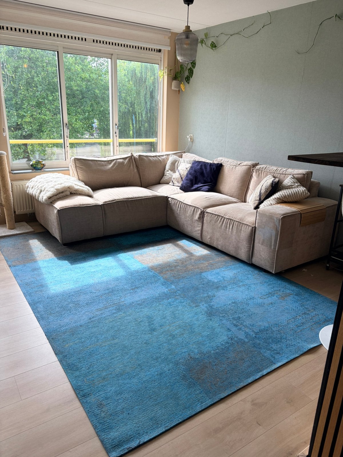 Blauw Tapijt, Blauw, Ophalen of Verzenden, Zo goed als nieuw, Modern