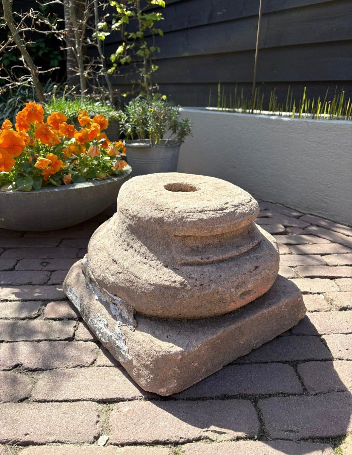 Betonnen poer, Tuin en Terras, Ophalen, Gebruikt