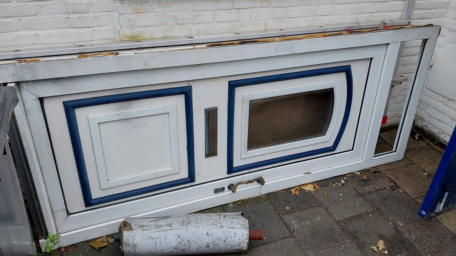 Gebruikte Buitendeur met Glas en Kunststof, Doe-het-zelf en Verbouw, Ophalen, Gebruikt, Buitendeur, Glas