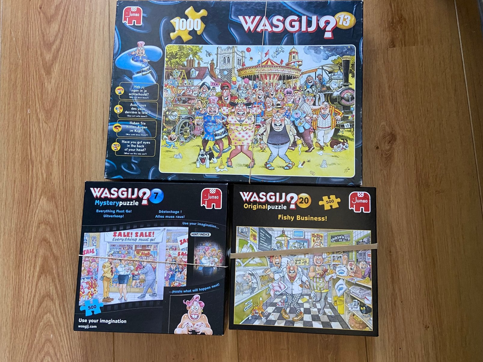 Wasgij puzzels, Ophalen, 500 t/m 1500 stukjes, Gebruikt, Legpuzzel