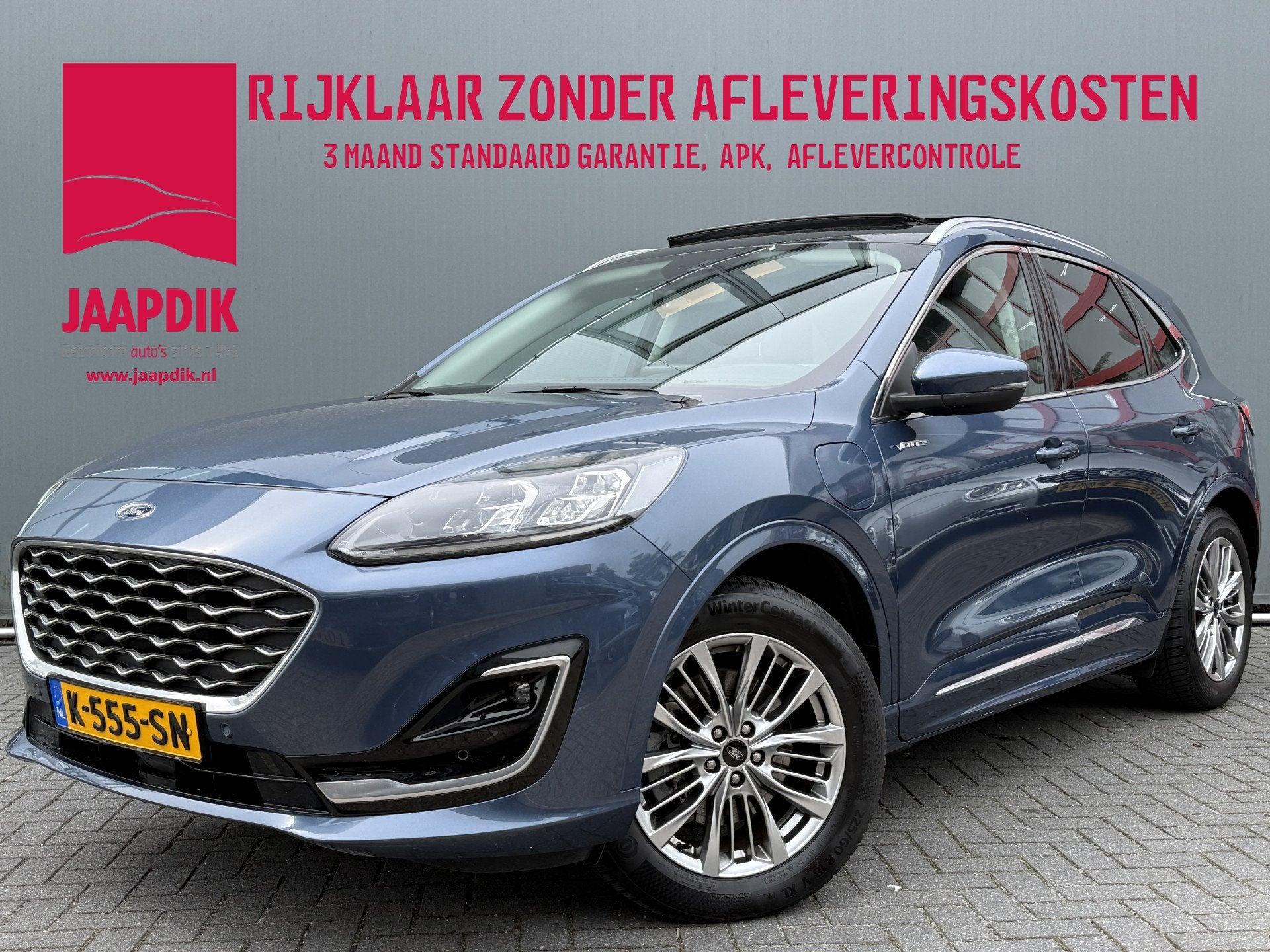Ford Kuga BWJ 2021 2.5 225 PK PHEV Vignale NIEUW BINNEN!, Auto's, 72 km, 14 kWh, Gebruikt, 4 cilinders