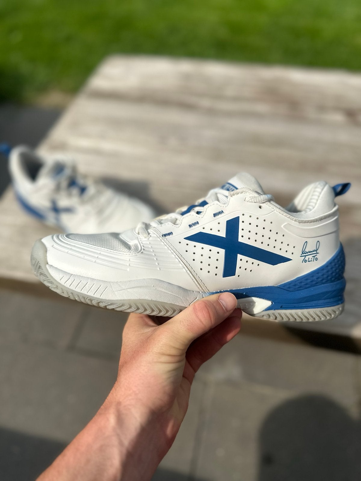 Nieuwe Padel Schoenen - Munich Atomik Tolito - Maat 43, Wit, Nieuw, Overige maten, Ophalen of Verzenden