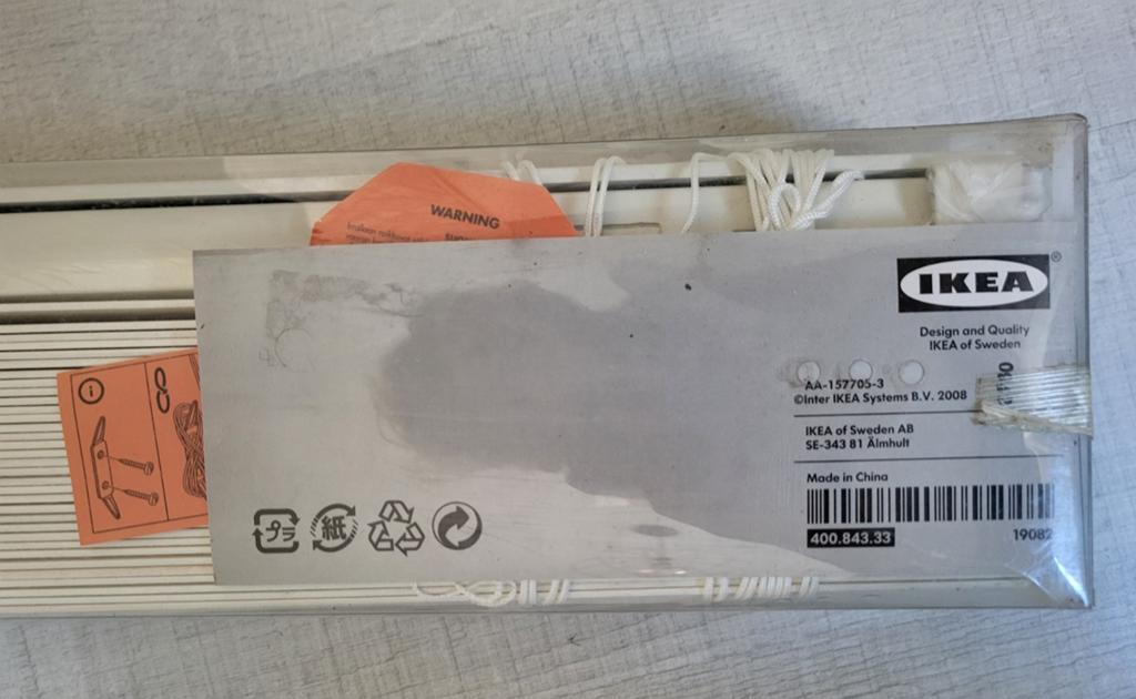 Ikea Lindmon jaloezieën/luxaflex 120 x 250 cm, Ophalen, 100 tot 150 cm, 200 cm of meer, Beige