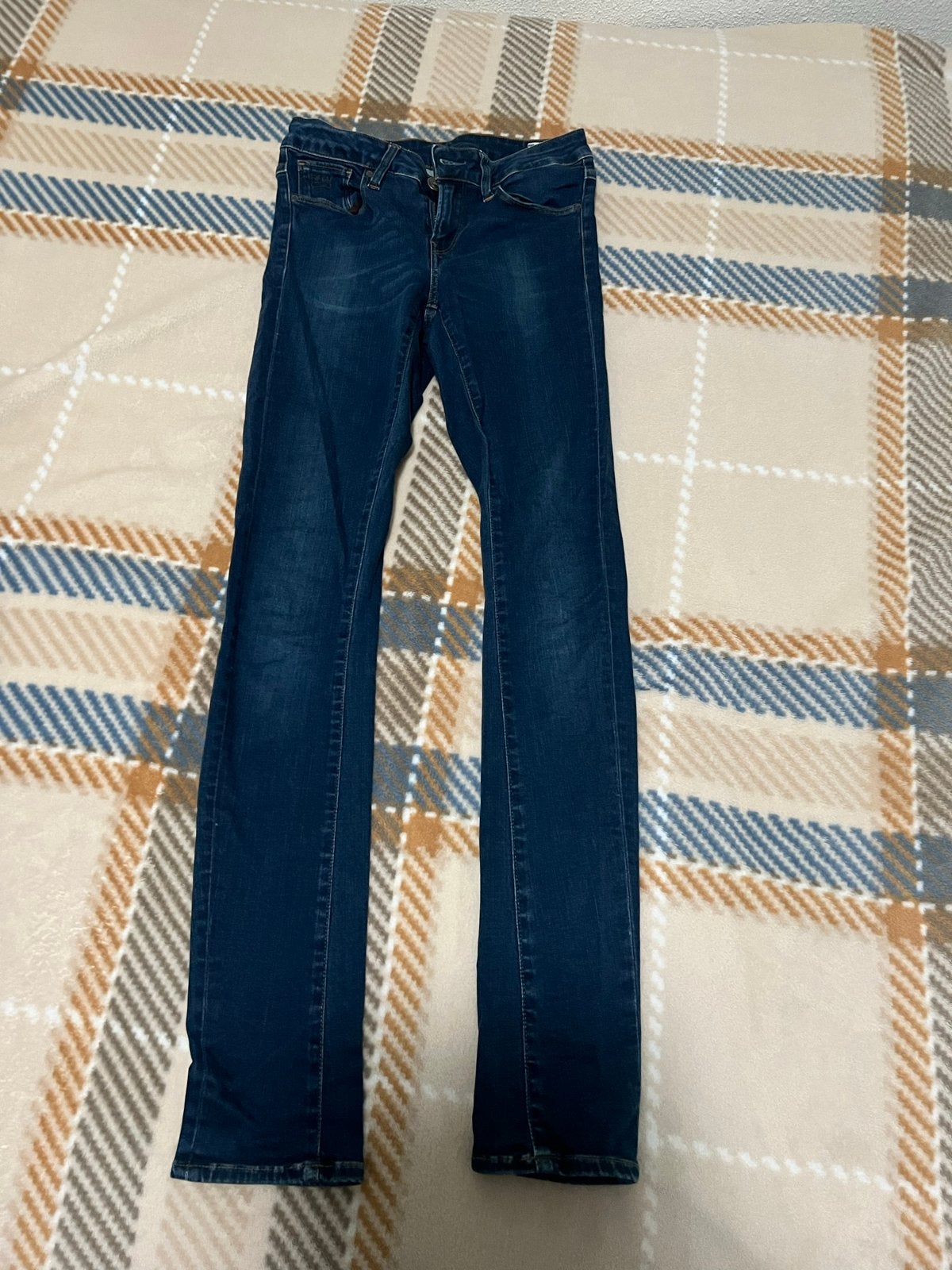 G-Star 3301 Skinny Jeans W28 L32 Dames, Kleding | Dames, Ophalen of Verzenden, Gedragen, Blauw, W28 - W29 (confectie 36)