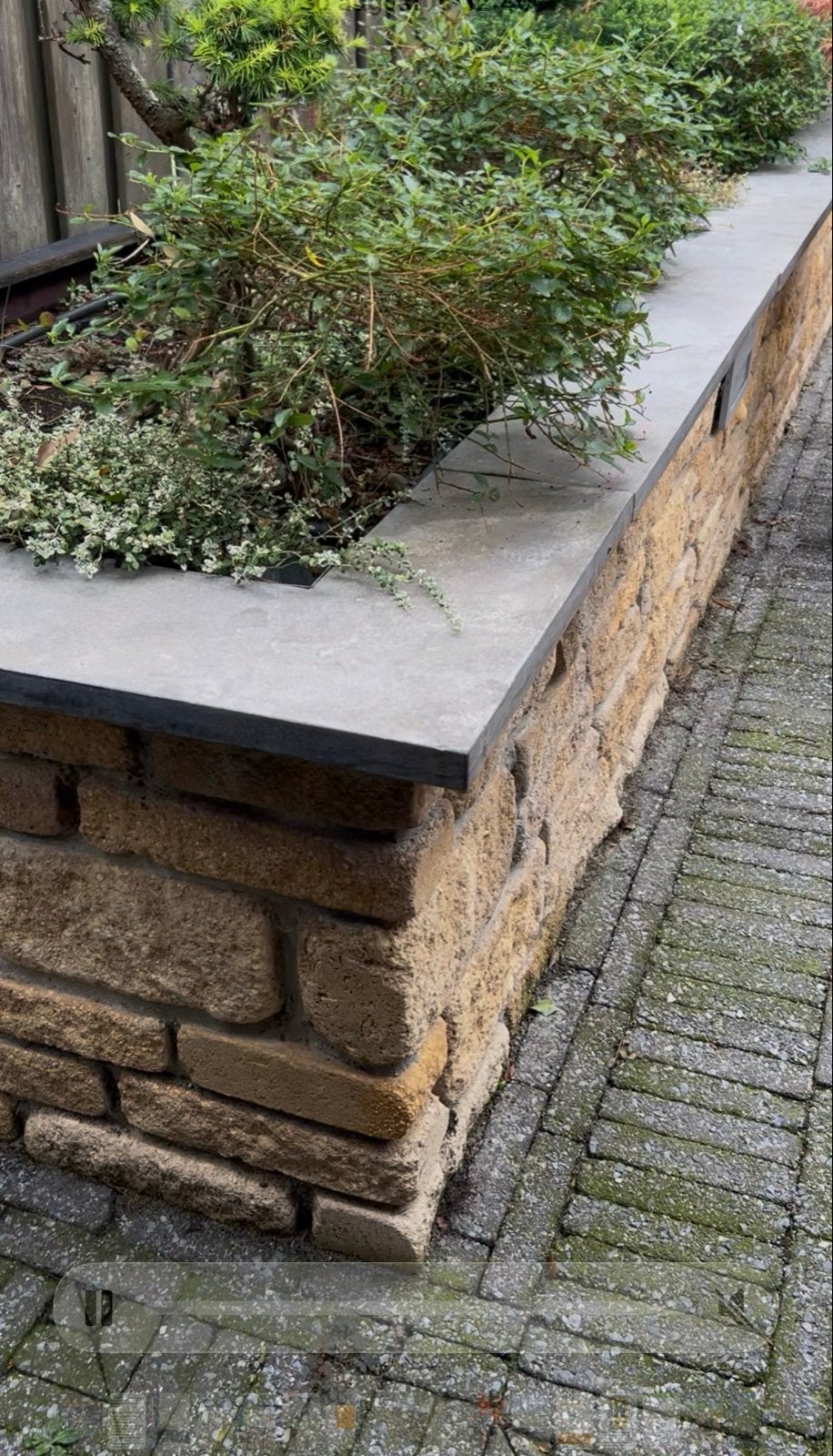 Natuurstenen border/muur voor tuin of terras, Ophalen, Gebruikt, 25 tot 50 cm, 25 cm of meer