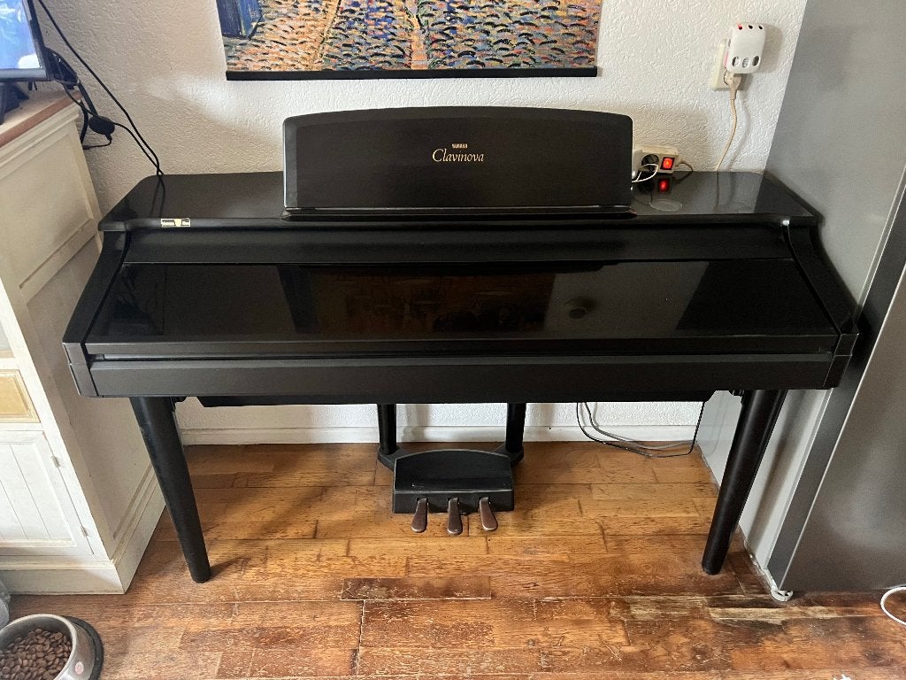 Yamaha Clavinova cpv-96, Muziek en Instrumenten, Piano's, Ophalen, Zwart, Zo goed als nieuw, Piano