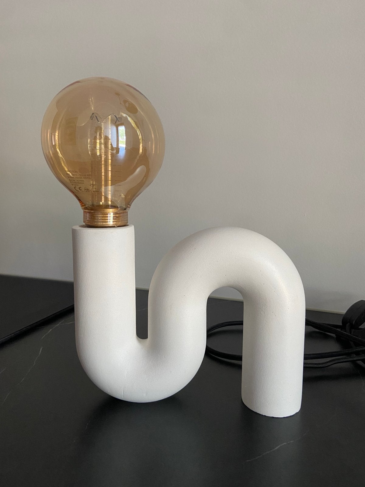 Karwei tafellamp schemerlamp wit organisch van € 52,- >, Ophalen, Wit, E27 (groot), Zo goed als nieuw