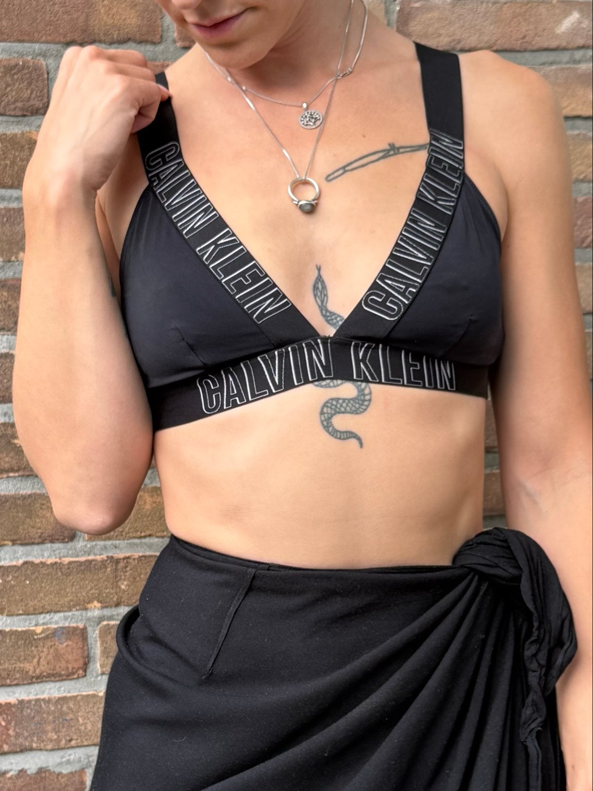 Calvin Klein bikini top Zwart - Maat s, Kleding | Dames, Ophalen of Verzenden, Zo goed als nieuw, Zwart, Bikini