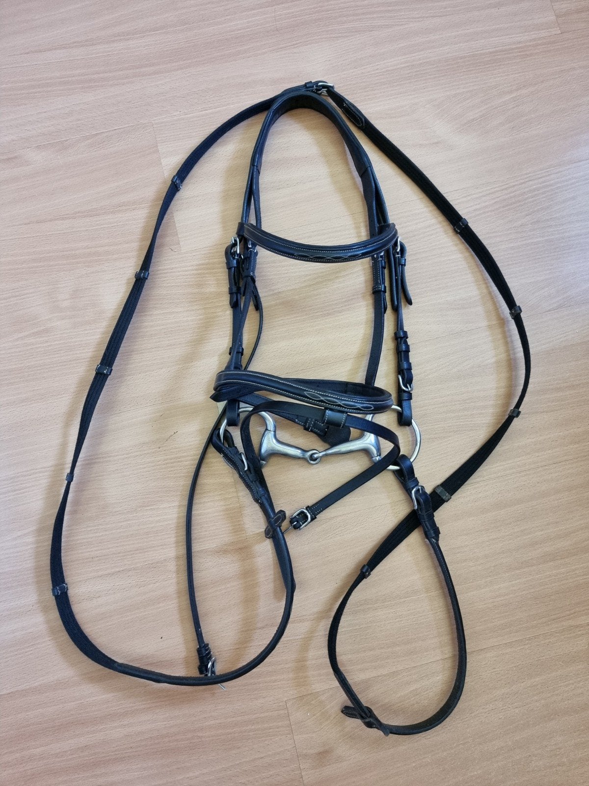 Waldhausen hoofdstel maat Cob, inclusief trens 12cm, Dieren en Toebehoren, Ophalen of Verzenden, Zwart, Hoofdstel, Cob