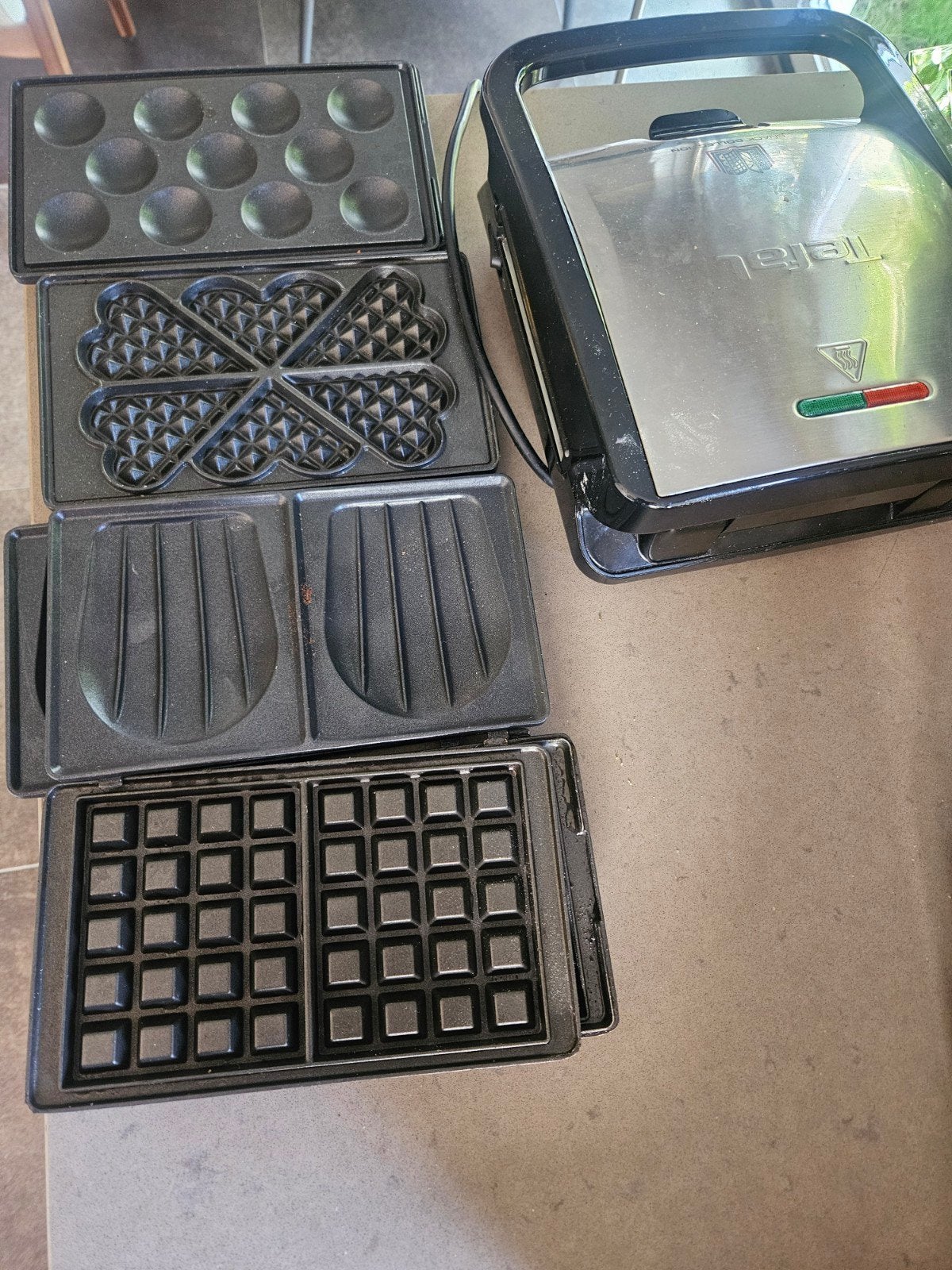 Tefal Snack Collection met diverse platen, Ophalen, Uitneembare platen, Gebruikt