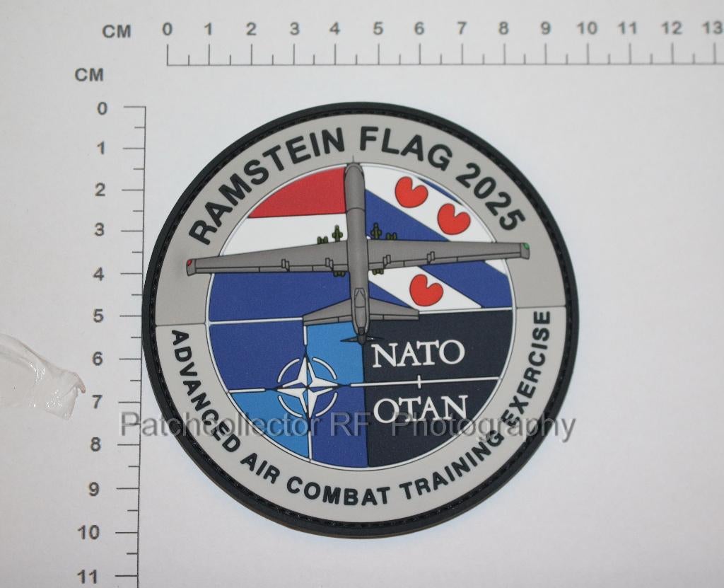 KLu Luchtmacht RNLAF 306 squadron embleem Ramstein Flag 2025, Ophalen of Verzenden, Luchtmacht, Nederland, Embleem of Badge