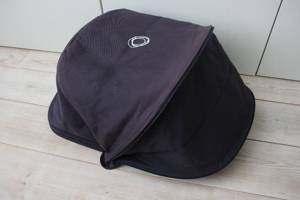 Bugaboo Cameleon 3 zonnekap donkerblauw canvas, Ophalen of Verzenden, Gebruikt