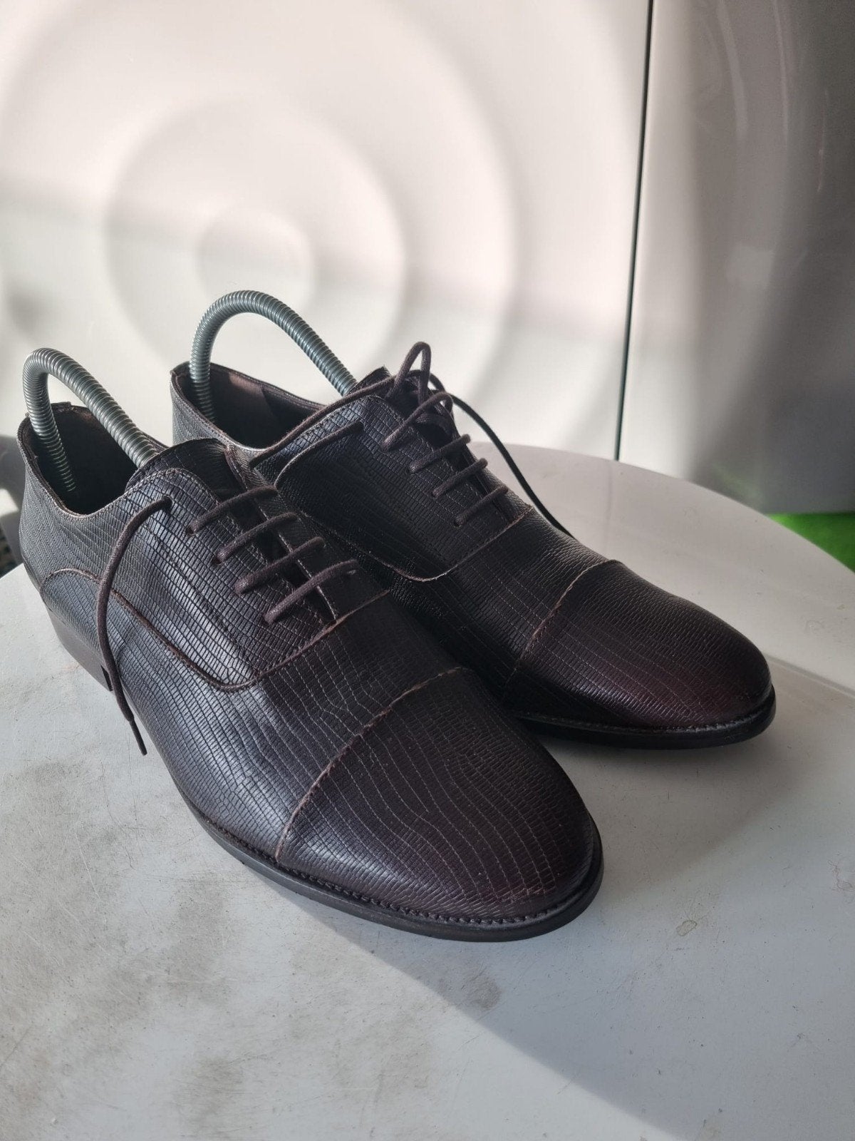 Fred de la Bretonière leren veterschoenen, maat 42, nieuw., Bruin, Nieuw, Ophalen of Verzenden, Fred de la Bretonière