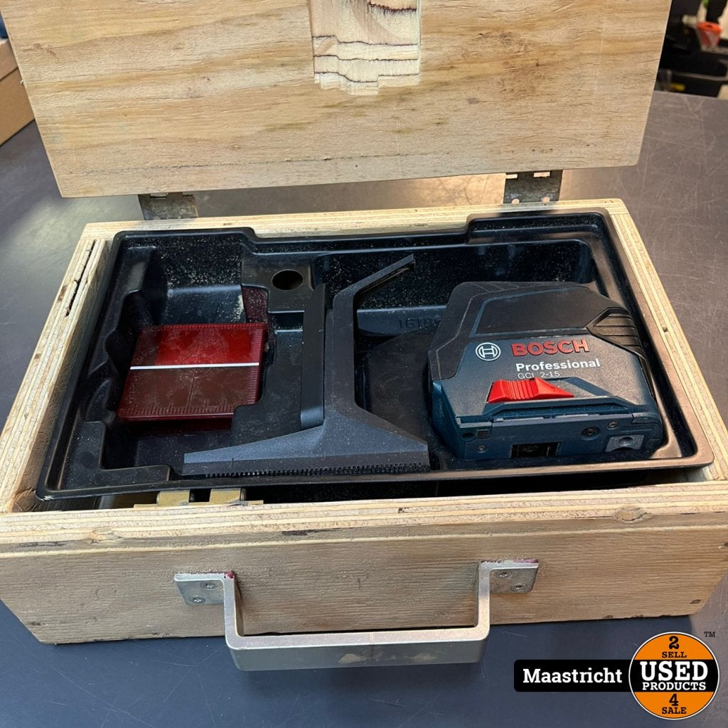 Bosch Professional GCL 2-15 Combilaser - incl opbergdoos, Bosch, Gebruikt, Support@bosch.com, Robert Bosch GmbH
Robert-Bosch-Platz 1
70839 Gerlingen-SchillerhÃ¶he
Germany