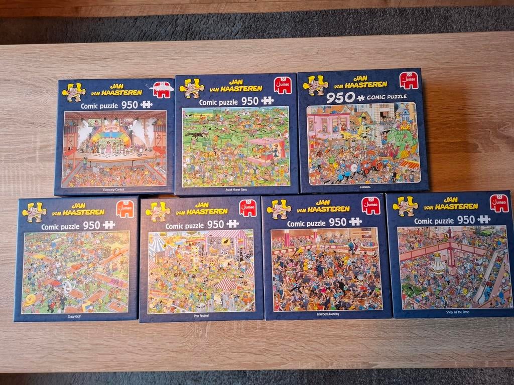 Jan van haasteren puzzels, Ophalen of Verzenden, 500 t/m 1500 stukjes, Zo goed als nieuw, Legpuzzel