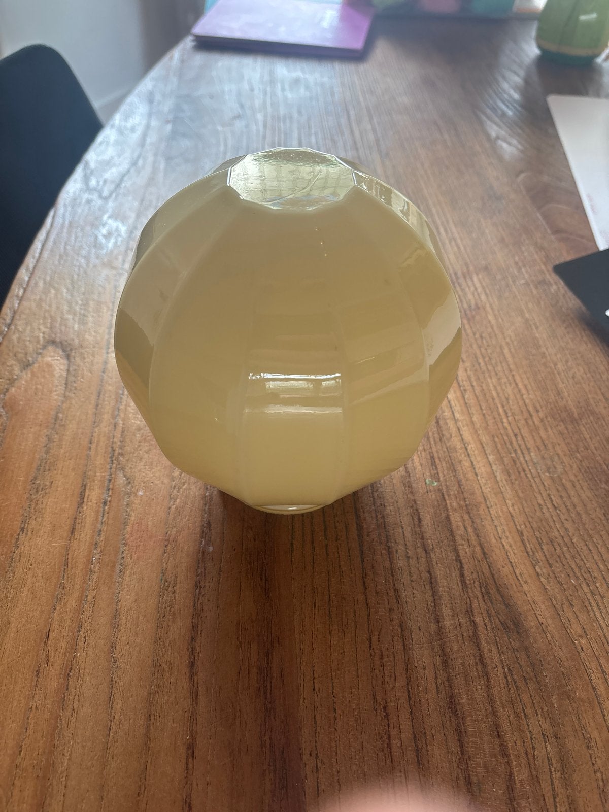Vintage lampenkap - Melkglas - Breedte fitting 7,5 cm, Ophalen, Gebruikt, Overige fittingen, Overige typen