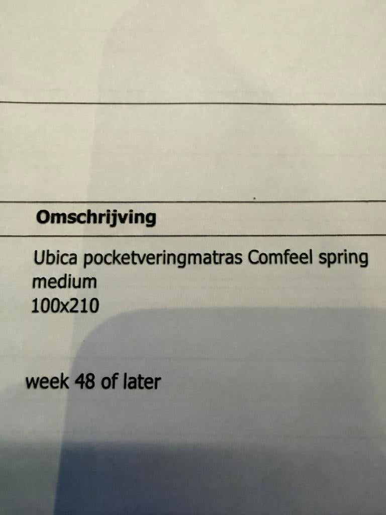 Pocketveringmatras, Huis en Inrichting, Slaapkamer | Matrassen en Bedbodems, Ophalen, Eenpersoons, 210 cm, Matras