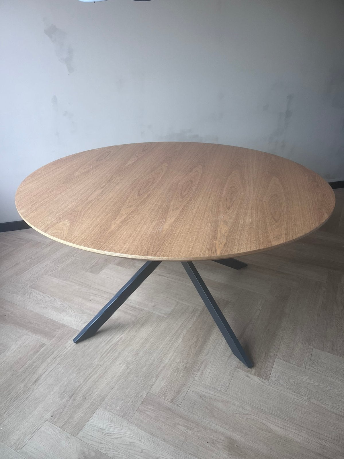Ronde industriële tafel van 150m, Huis en Inrichting, Ophalen, Zo goed als nieuw, Rond, 100 tot 150 cm