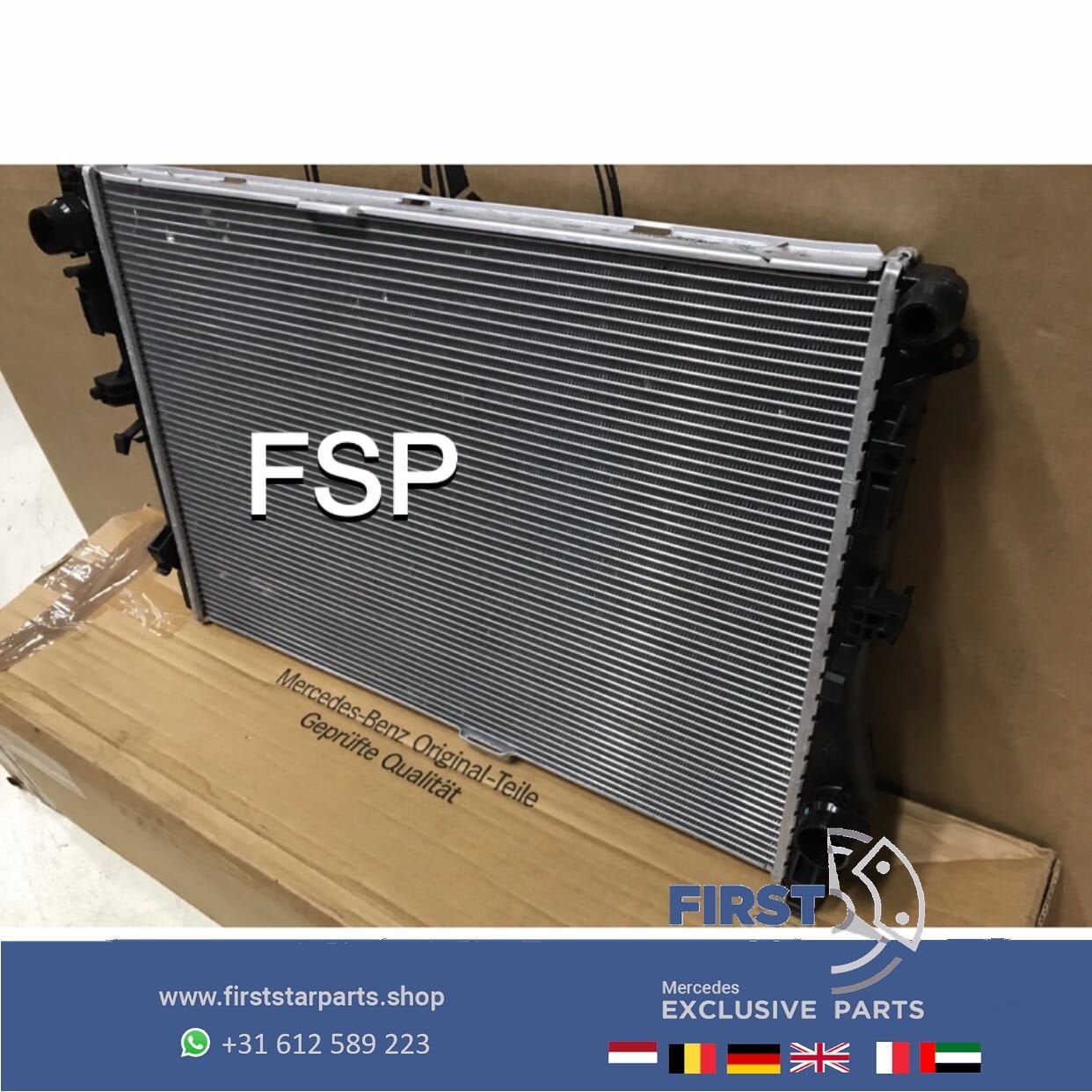 Mercedes 2020 koeler radiator W205 W253 W213 C GLC E Klasse, Gebruikt, -, Ophalen of Verzenden, -