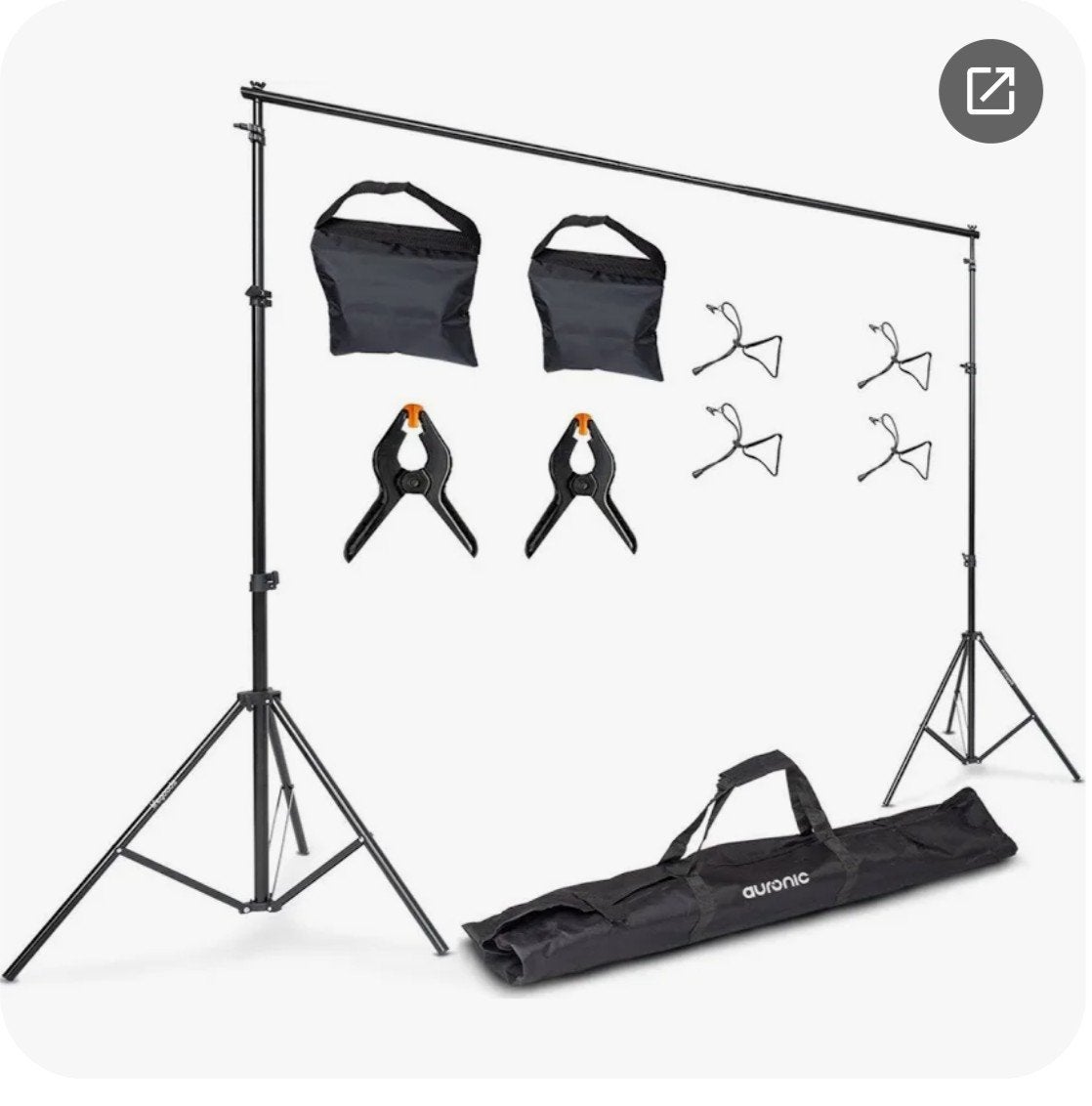 Studio doek met standaard, Audio, Tv en Foto, Fotografie | Fotostudio en Toebehoren, Ophalen, Gebruikt, Inclusief draagtas, Achtergrond