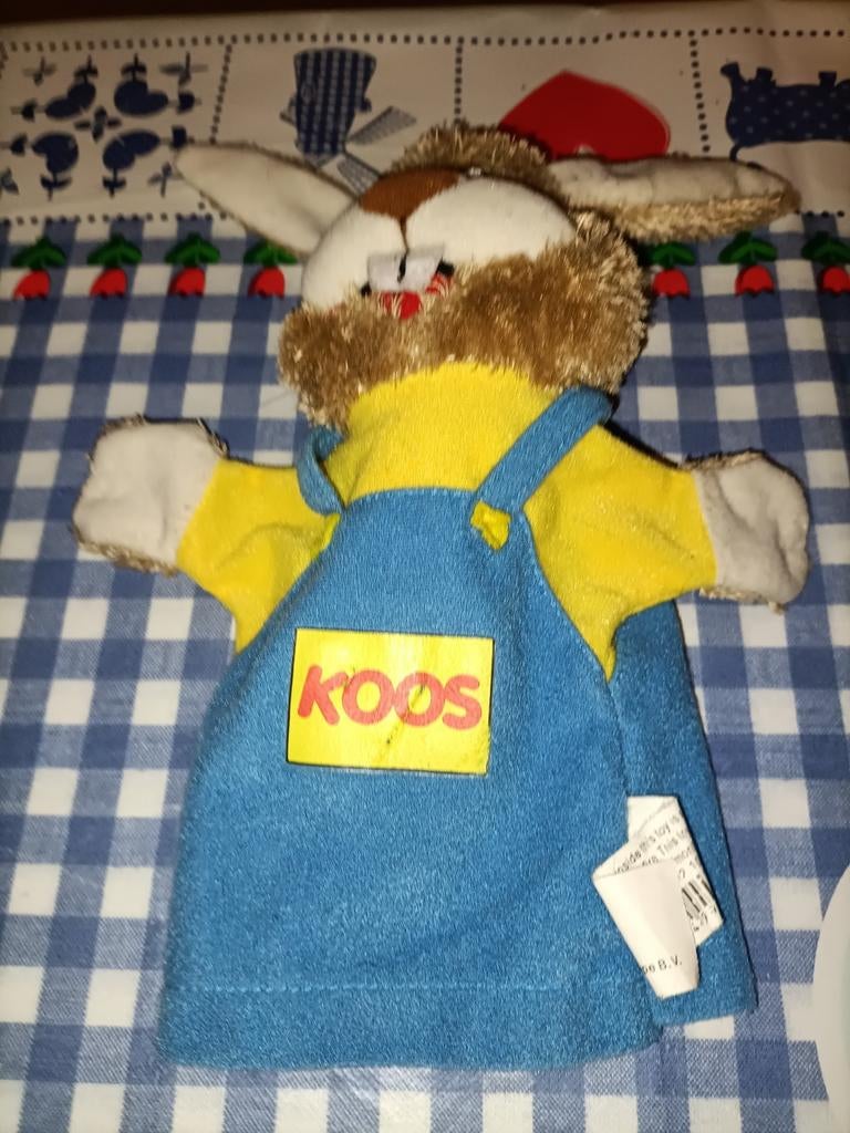Koos Konijn handpop poppenkast pop Roompot vakanties, Ophalen of Verzenden, Zo goed als nieuw, Meisje, Dekbedovertrek