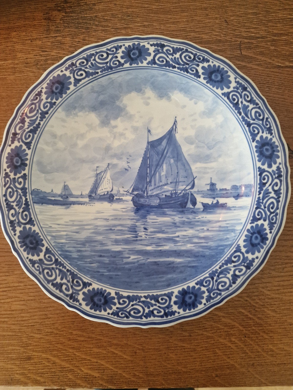 Delft blauw ophang wandbord, Antiek en Kunst, Ophalen of Verzenden