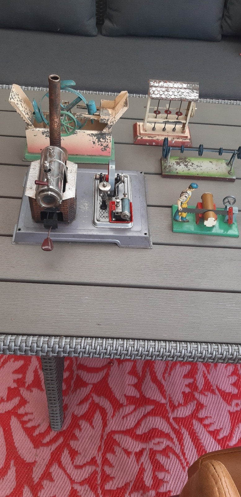 mooie stoommachine met extra.s, Ophalen, Zo goed als nieuw, Groter dan 1:32
