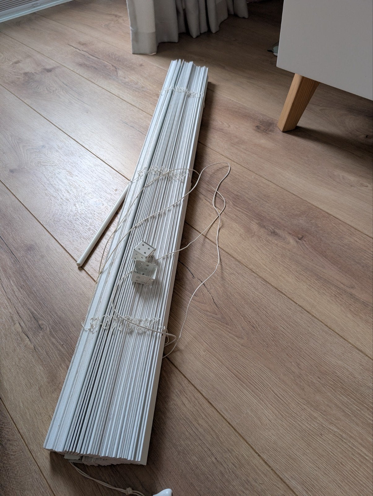 Witte jaloezie 120x150 cm, Ophalen of Verzenden, Gebruikt, Wit, Rolgordijn