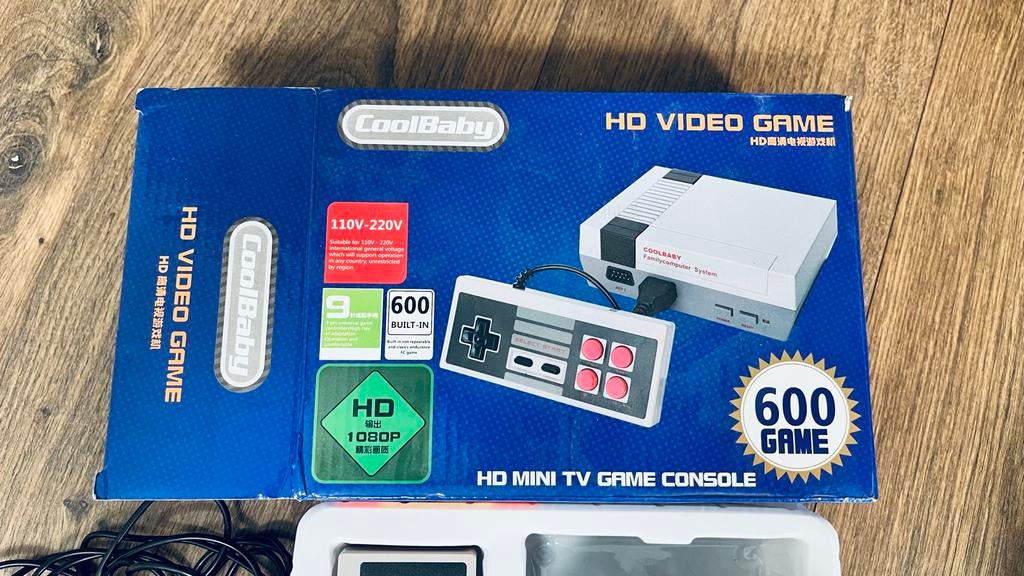 CoolBaby HD Video Game Console - 600 ingebouwde games, Spelcomputers en Games, Games | Nintendo NES, Overige genres, Eén computer