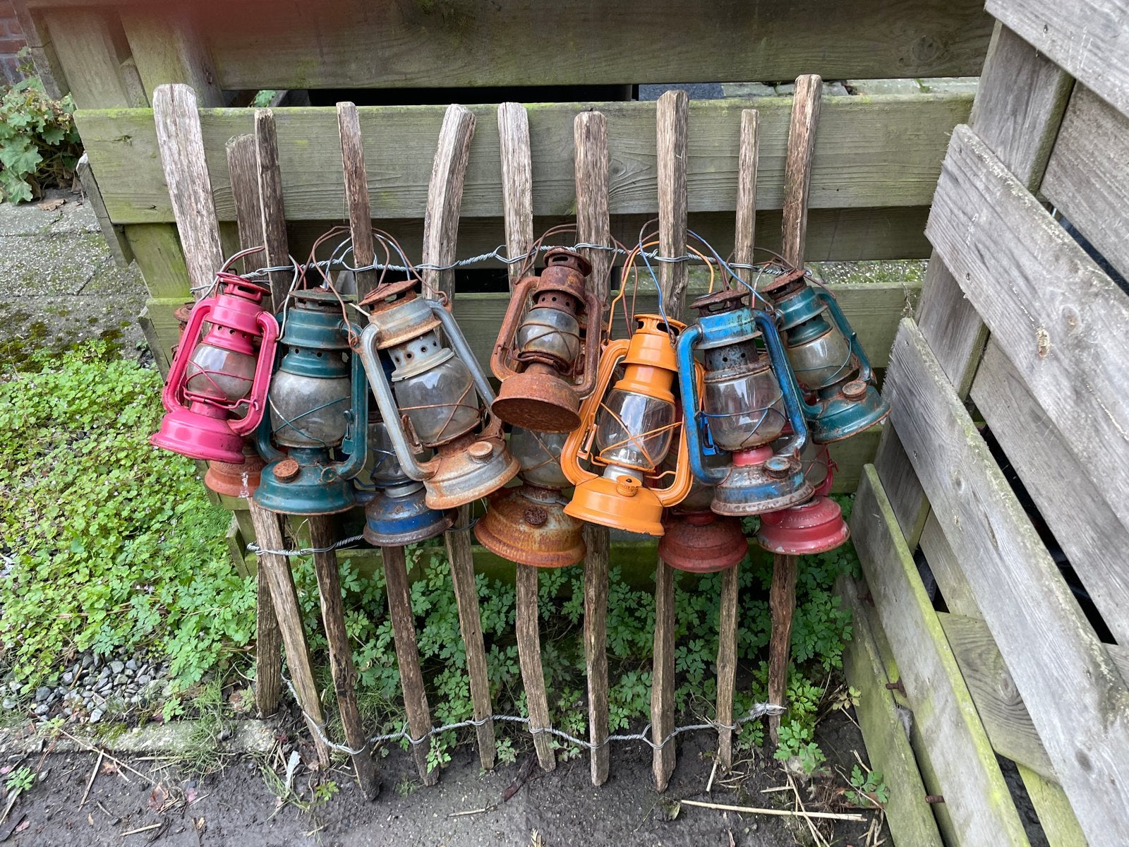 Vintage Stormlantaarns - Diverse Kleuren €10, Ophalen
