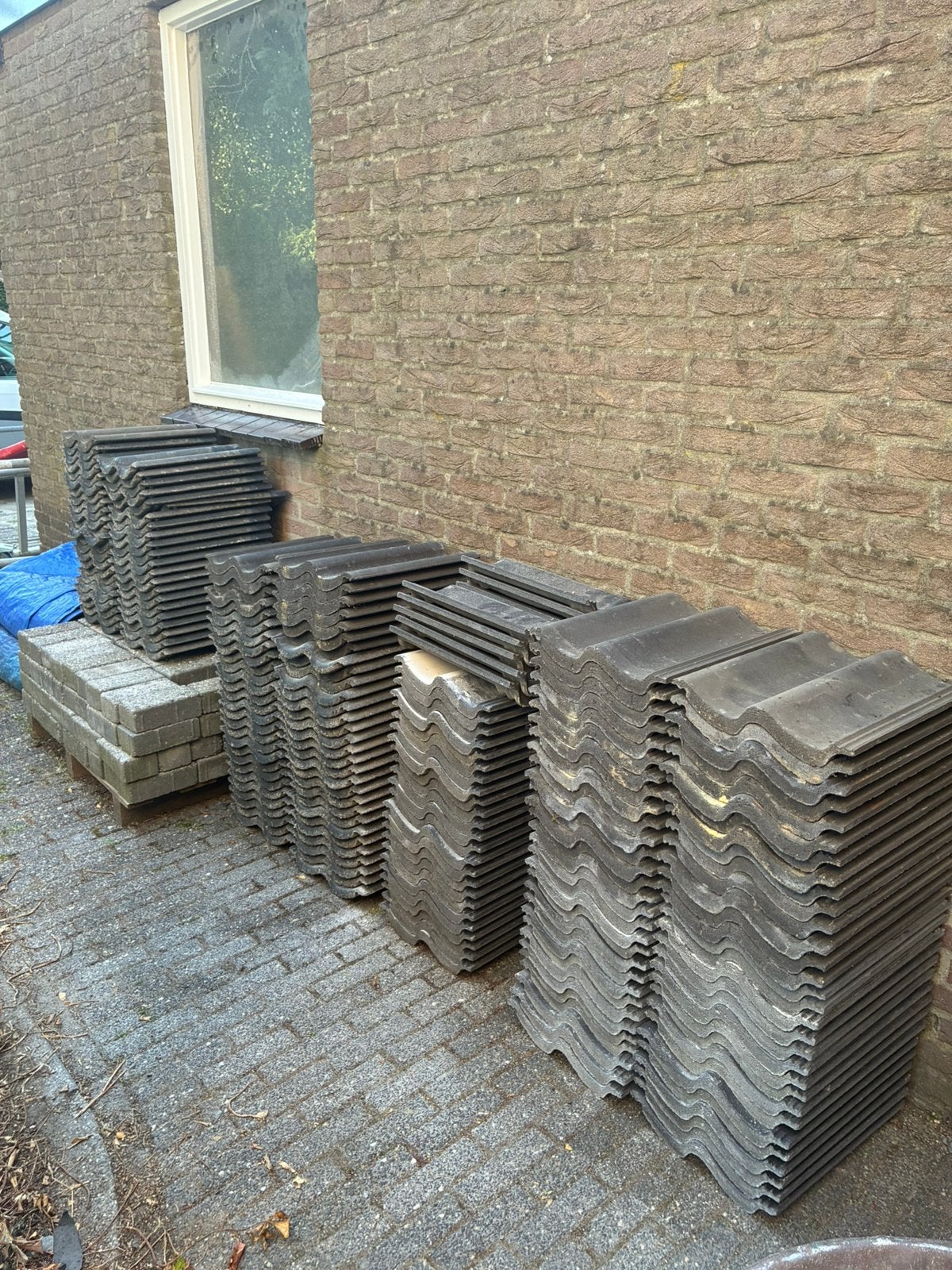 Sneldek pannen 2e hands, Doe-het-zelf en Verbouw, Dakpannen en Dakbedekking, Ophalen, Steen of Klei, Zo goed als nieuw, 15 m² of meer