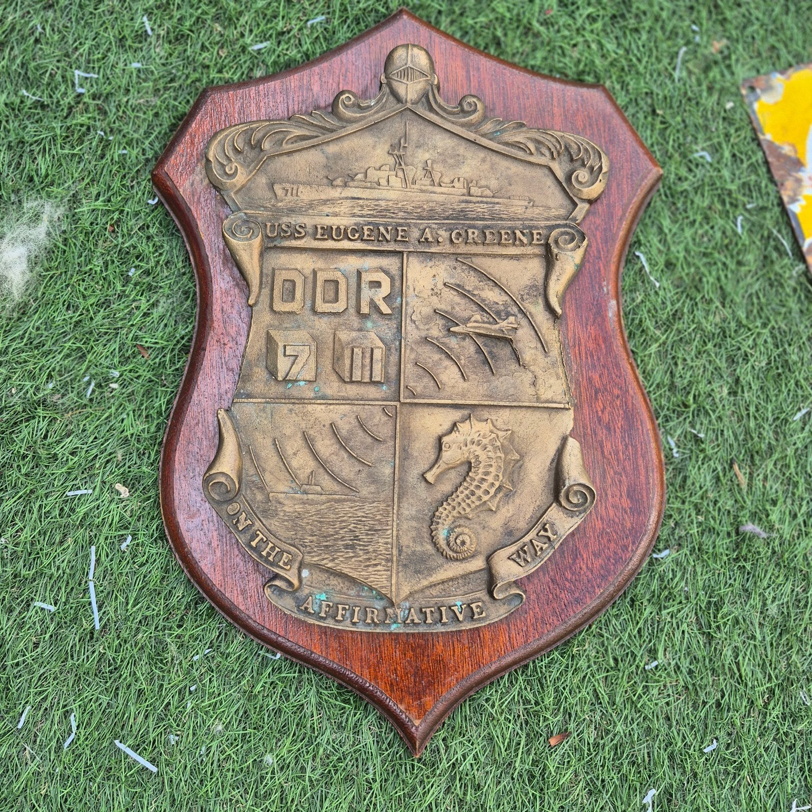 USS Eugene A. Greene Plaquette - Marine Decoratie, Ophalen of Verzenden