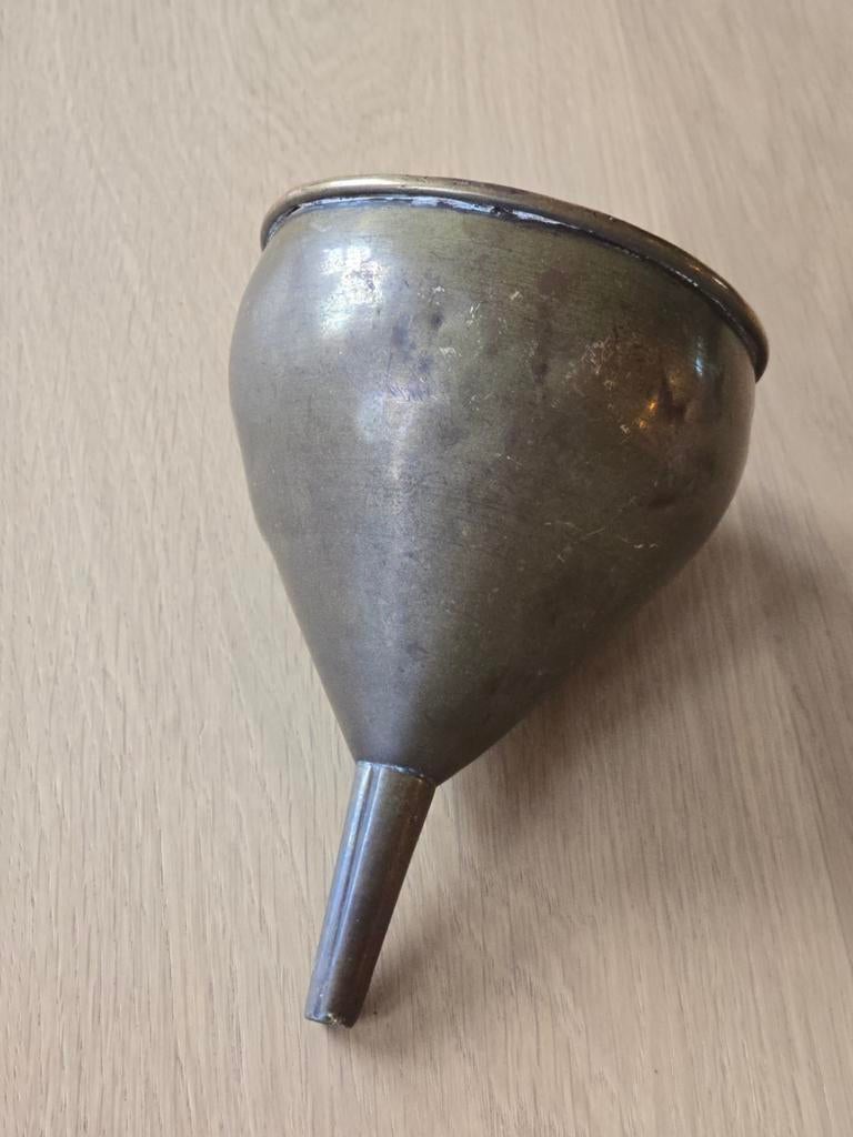 Prachtige antieke bolle koperen trechter eind 19e begin 20st, Antiek en Kunst, Ophalen of Verzenden, Koper
