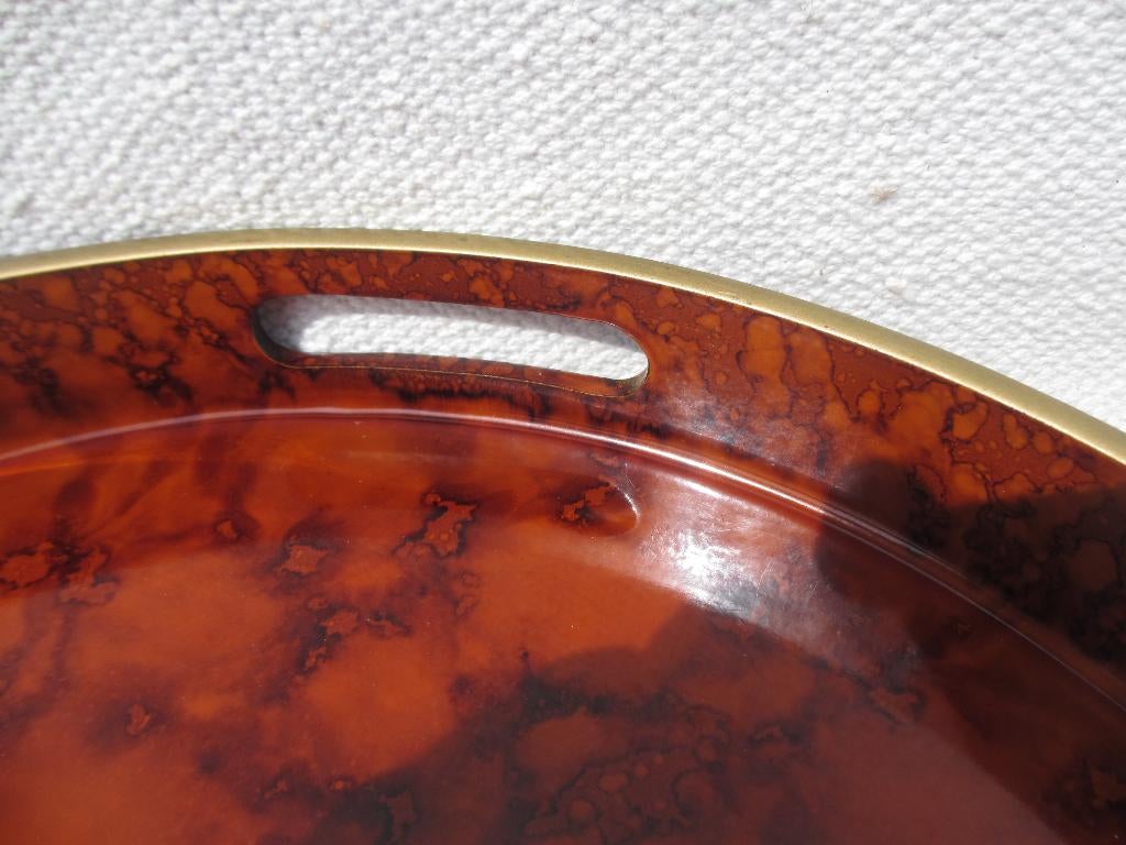 Vintage Otagiri Japan dienblad, Ophalen of Verzenden, Gebruikt, Rond, Hout